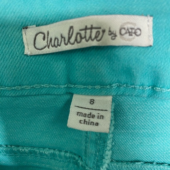 (NWT)Turquoise blue jeans,Size 8 for Girls - Picture 6 of 8